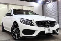 AMG Cクラス C43ｽﾃｰｼｮﾝﾜｺﾞﾝ 4MATIC ﾚｰﾀﾞｰｾｰﾌﾃｨPKG　中期 ｷｰﾚｽｺﾞｰ 黒本革 ﾊﾟﾉﾗﾏSR ﾍｯﾄﾞｱｯﾌﾟD HDDﾅﾋﾞTV BT音楽 ﾌﾞﾙﾒｽﾀｰ ﾊﾞｯｸｶﾒﾗ PTS LEDﾗｲﾄ 自動Rｹﾞｰﾄ ﾌｯﾄﾄﾗﾝｸOP AMG専用装備&ﾁｭｰﾆﾝｸﾞ 9AT　2年保証