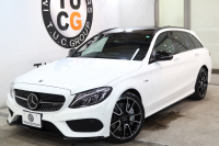 AMG Cクラス C43ｽﾃｰｼｮﾝﾜｺﾞﾝ 4MATIC ﾚｰﾀﾞｰｾｰﾌﾃｨPKG　中期 ｷｰﾚｽｺﾞｰ 黒本革 ﾊﾟﾉﾗﾏSR ﾍｯﾄﾞｱｯﾌﾟD HDDﾅﾋﾞTV BT音楽 ﾌﾞﾙﾒｽﾀｰ ﾊﾞｯｸｶﾒﾗ PTS LEDﾗｲﾄ 自動Rｹﾞｰﾄ ﾌｯﾄﾄﾗﾝｸOP AMG専用装備&ﾁｭｰﾆﾝｸﾞ 9AT　2年保証