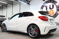 AMG Aクラス A45 4MATIC AMGｱﾄﾞﾊﾞﾝｽﾄ&ﾚｰﾀﾞｰｾｰﾌﾃｨPKG　黒本革 HDDﾅﾋﾞTV BT音楽 harman/kardon ﾊﾞｯｸｶﾒﾗ PTS ｷｾﾉﾝﾗｲﾄ AMG専用装備&ﾁｭｰﾆﾝｸﾞ 7AT　2年保証