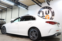 メルセデスベンツ Cクラス C220d AVG AMGﾗｲﾝ ﾚｻﾞｰｴｸｽｸﾙｰｼﾌﾞﾍﾞｰｼｯｸ&ﾚｰﾀﾞｰｾｰﾌﾃｨPKG　ISG搭載 ｷｰﾚｽｺﾞｰ 黒本革 ﾊﾟﾉﾗﾏSR ﾍｯﾄﾞｱｯﾌﾟD MBUXﾅﾋﾞTV&ARﾅﾋﾞ ｽﾏﾎ連携 360ｶﾒﾗ PTS LEDﾗｲﾄ 自動ﾄﾗﾝｸ AMGｴｱﾛ&18AW Rｱｸｽﾙｽﾃｱﾘﾝｸﾞ 9AT　2年保証