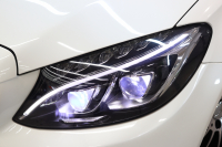 AMG Cクラス C43 4MATIC ｶﾌﾞﾘｵﾚ ﾚｰﾀﾞｰｾｰﾌﾃｨPKG　ｷｰﾚｽｺﾞｰ 赤本革 ｴｱｽｶｰﾌ ﾍｯﾄﾞｱｯﾌﾟD HDDﾅﾋﾞTV BT音楽 ﾌﾞﾙﾒｽﾀｰ ﾊﾞｯｸｶﾒﾗ PTS LEDﾗｲﾄ AMG専用装備&ﾁｭｰﾆﾝｸﾞﾀﾞｲﾅﾐｯｸS 赤幌 9AT　2年保証