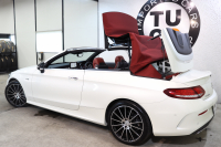 AMG Cクラス C43 4MATIC ｶﾌﾞﾘｵﾚ ﾚｰﾀﾞｰｾｰﾌﾃｨPKG　ｷｰﾚｽｺﾞｰ 赤本革 ｴｱｽｶｰﾌ ﾍｯﾄﾞｱｯﾌﾟD HDDﾅﾋﾞTV BT音楽 ﾌﾞﾙﾒｽﾀｰ ﾊﾞｯｸｶﾒﾗ PTS LEDﾗｲﾄ AMG専用装備&ﾁｭｰﾆﾝｸﾞﾀﾞｲﾅﾐｯｸS 赤幌 9AT　2年保証