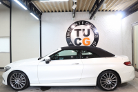 メルセデスベンツ Cクラス C180ｶﾌﾞﾘｵﾚ ｽﾎﾟｰﾂ ﾚｻﾞｰｴｸｽｸﾙｰｼﾌﾞ&ﾚｰﾀﾞｰｾｰﾌﾃｨPKG　ｷｰﾚｽｺﾞｰ 黒本革 ｴｱｽｶｰﾌ HDDﾅﾋﾞTV&ｷｬﾝｾﾗｰ BT音楽 ﾊﾞｯｸｶﾒﾗ PTS LEDﾗｲﾄ AMGｴｱﾛ&19AW 黒幌 9AT　2年保証