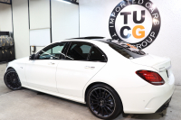 AMG Cクラス C43 4MATIC ﾚｰﾀﾞｰｾｰﾌﾃｨPKG　後期 1ｵｰﾅｰ ｷｰﾚｽｺﾞｰ 黒本革 ﾊﾟﾉﾗﾏSR ﾍｯﾄﾞｱｯﾌﾟD HDDﾅﾋﾞTV ｽﾏﾎ連携 ﾌﾞﾙﾒｽﾀｰ ﾊﾞｯｸｶﾒﾗ PTS LEDﾗｲﾄ 自動ﾄﾗﾝｸ ﾊﾝｽﾞﾌﾘｰA AMG専用装備&ﾁｭｰﾆﾝｸﾞﾀﾞｲﾅﾐｯｸS 9AT　2年保証