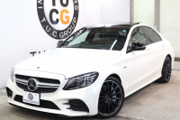 AMG Cクラス C43 4MATIC ﾚｰﾀﾞｰｾｰﾌﾃｨPKG　後期 1ｵｰﾅｰ ｷｰﾚｽｺﾞｰ 黒本革 ﾊﾟﾉﾗﾏSR ﾍｯﾄﾞｱｯﾌﾟD HDDﾅﾋﾞTV ｽﾏﾎ連携 ﾌﾞﾙﾒｽﾀｰ ﾊﾞｯｸｶﾒﾗ PTS LEDﾗｲﾄ 自動ﾄﾗﾝｸ ﾊﾝｽﾞﾌﾘｰA AMG専用装備&ﾁｭｰﾆﾝｸﾞﾀﾞｲﾅﾐｯｸS 9AT　2年保証