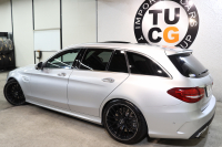 AMG Cクラス C63ｽﾃｰｼｮﾝﾜｺﾞﾝ ﾚｰﾀﾞｰｾｰﾌﾃｨPKG　ｷｰﾚｽｺﾞｰ 黒本革 ﾊﾟﾉﾗﾏSR HDDﾅﾋﾞTV BT音楽 ﾊﾞｯｸｶﾒﾗ PTS LEDﾗｲﾄ 自動Rｹﾞｰﾄ ﾊﾝｽﾞﾌﾘｰA AMG専用装備&ﾁｭｰﾆﾝｸﾞﾀﾞｲﾅﾐｯｸS H&Rﾀﾞｳﾝﾀﾞｽ 7AT　2年保証