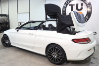 メルセデスベンツ Cクラス C180ｶﾌﾞﾘｵﾚ ｽﾎﾟｰﾂ ﾚｻﾞｰｴｸｽｸﾙｰｼﾌﾞ&ﾚｰﾀﾞｰｾｰﾌﾃｨPKG　後期 MEｺﾈｸﾄ ｷｰﾚｽｺﾞｰ 黒本革 ｴｱｽｶｰﾌ ﾍｯﾄﾞｱｯﾌﾟD HDDﾅﾋﾞTV&ｷｬﾝｾﾗｰ ｽﾏﾎ連携 ﾊﾞｯｸｶﾒﾗ PTS LEDﾗｲﾄ AMGｴｱﾛ&19AW ｴｱｻｽ ﾀﾞｲﾅﾐｯｸS 9AT　2年保証