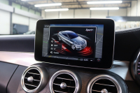 メルセデスベンツ Cクラス C180ｸｰﾍﾟ ｽﾎﾟｰﾂ ﾚｰﾀﾞｰｾｰﾌﾃｨPKG　1ｵｰﾅｰ ｷｰﾚｽｺﾞｰ 黒革 HDDﾅﾋﾞTV BT音楽 ﾊﾞｯｸｶﾒﾗ PTS LEDﾗｲﾄ AMGｴｱﾛ&18AW ﾀﾞｲﾅﾐｯｸS 9AT　2年保証