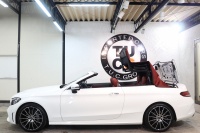 メルセデスベンツ Cクラス C180ｶﾌﾞﾘｵﾚ ｽﾎﾟｰﾂ ﾚｻﾞｰｴｸｽｸﾙｰｼﾌﾞ&ﾚｰﾀﾞｰｾｰﾌﾃｨPKG　後期 MEｺﾈｸﾄ ｷｰﾚｽｺﾞｰ 赤本革 ｴｱｽｶｰﾌ ﾍｯﾄﾞｱｯﾌﾟD HDDﾅﾋﾞTV&ｷｬﾝｾﾗｰ ｽﾏﾎ連携 ﾊﾞｯｸｶﾒﾗ PTS LEDﾗｲﾄ AMGｴｱﾛ&19AW ｴｱｻｽ ﾀﾞｲﾅﾐｯｸS 9AT　2年保証