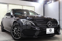AMG Cクラス C43 4MATIC ｴｸｽｸﾙｰｼﾌﾞ&ﾚｰﾀﾞｰｾｰﾌﾃｨPKG　中期 1ｵｰﾅｰ ｷｰﾚｽｺﾞｰ 赤本革 ﾊﾟﾉﾗﾏSR ﾍｯﾄﾞｱｯﾌﾟD HDDﾅﾋﾞTV BT音楽 ﾊﾞｯｸｶﾒﾗ PTS LEDﾗｲﾄ 自動ﾄﾗﾝｸ ﾊﾝｽﾞﾌﾘｰA AMG専用装備&ﾁｭｰﾆﾝｸﾞﾀﾞｲﾅﾐｯｸS 9AT　2年保証