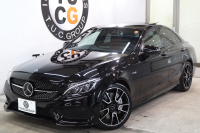 AMG Cクラス C43 4MATIC ｴｸｽｸﾙｰｼﾌﾞ&ﾚｰﾀﾞｰｾｰﾌﾃｨPKG　中期 1ｵｰﾅｰ ｷｰﾚｽｺﾞｰ 赤本革 ﾊﾟﾉﾗﾏSR ﾍｯﾄﾞｱｯﾌﾟD HDDﾅﾋﾞTV BT音楽 ﾊﾞｯｸｶﾒﾗ PTS LEDﾗｲﾄ 自動ﾄﾗﾝｸ ﾊﾝｽﾞﾌﾘｰA AMG専用装備&ﾁｭｰﾆﾝｸﾞﾀﾞｲﾅﾐｯｸS 9AT　2年保証