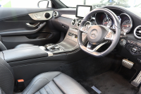 メルセデスベンツ Cクラス C180ｶﾌﾞﾘｵﾚ ｽﾎﾟｰﾂ ﾚｻﾞｰｴｸｽｸﾙｰｼﾌﾞ&ﾚｰﾀﾞｰｾｰﾌﾃｨPKG　ｷｰﾚｽｺﾞｰ 黒本革 ｴｱｽｶｰﾌ HDDﾅﾋﾞTV BT音楽 ﾊﾞｯｸｶﾒﾗ PTS LEDﾗｲﾄ AMGｴｱﾛ&19AW ﾀﾞｲﾅﾐｯｸS 黒幌 9AT　2年保証