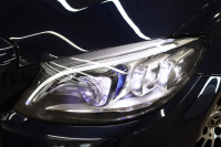 メルセデスベンツ Cクラス C180ｸｰﾍﾟ ｽﾎﾟｰﾂ ﾚｻﾞｰｴｸｽｸﾙｰｼﾌﾞ&ﾚｰﾀﾞｰｾｰﾌﾃｨPKG　後期 MEｺﾈｸﾄ ｷｰﾚｽｺﾞｰ 黒本革 ﾊﾟﾉﾗﾏSR ﾍｯﾄﾞｱｯﾌﾟD HDDﾅﾋﾞTV ｽﾏﾎ連携 ﾊﾞｯｸｶﾒﾗ PTS LEDﾗｲﾄ AMGｴｱﾛ&19AW ﾀﾞｲﾅﾐｯｸS ｴｱｻｽ 9AT 希少色　2年保証