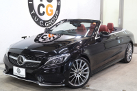 メルセデスベンツ Cクラス C180ｶﾌﾞﾘｵﾚ ｽﾎﾟｰﾂ ﾚｻﾞｰｴｸｽｸﾙｰｼﾌﾞ&ﾚｰﾀﾞｰｾｰﾌﾃｨPKG　1ｵｰﾅｰ ｷｰﾚｽｺﾞｰ 赤本革 ｴｱｽｶｰﾌ HDDﾅﾋﾞTV BT音楽 ﾍｯﾄﾞｱｯﾌﾟD ﾊﾞｯｸｶﾒﾗ PTS LEDﾗｲﾄ AMGｴｱﾛ&19AW ﾀﾞｲﾅﾐｯｸS 赤幌 9AT　2年保証