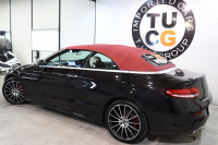 メルセデスベンツ Cクラス C180ｶﾌﾞﾘｵﾚ ｽﾎﾟｰﾂ ﾚｻﾞｰｴｸｽｸﾙｰｼﾌﾞ&ﾚｰﾀﾞｰｾｰﾌﾃｨPKG　後期 MEｺﾈｸﾄ ｷｰﾚｽｺﾞｰ 白本革 赤幌 ｴｱｽｶｰﾌ ﾍｯﾄﾞｱｯﾌﾟD HDDﾅﾋﾞTV ｽﾏﾎ連携 ﾊﾞｯｸｶﾒﾗ PTS LEDﾗｲﾄ AMGｴｱﾛ&19AW ｴｱｻｽ ﾀﾞｲﾅﾐｯｸS 9AT　2年保証