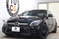 AMG Cクラス C43 4MATIC ﾚｰﾀﾞｰｾｰﾌﾃｨPKG　後期 ｷｰﾚｽｺﾞｰ 黒本革 ﾊﾟﾉﾗﾏSR ﾍｯﾄﾞｱｯﾌﾟD HDDﾅﾋﾞTV ｽﾏﾎ連携 ﾌﾞﾙﾒｽﾀｰ ﾊﾞｯｸｶﾒﾗ PTS LEDﾗｲﾄ 自動ﾄﾗﾝｸ ﾊﾝｽﾞﾌﾘｰA AMG専用装備&ﾁｭｰﾆﾝｸﾞﾀﾞｲﾅﾐｯｸS 9AT　2年保証