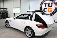 メルセデスベンツ SLKクラス SLK200 ﾄﾚﾝﾄﾞ+ AMGｽﾎﾟｰﾂ&ﾚｰﾀﾞｰｾｰﾌﾃｨPKG　後期型  黒本革 ｴｱｽｶｰﾌ ﾊﾞﾘｵR HDDﾅﾋﾞTV BT音楽 DSRC ｷｾﾉﾝ ｴｱｶﾞｲﾄﾞ AMGｴｱﾛ&18AW 9AT　2年保証