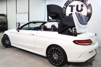 メルセデスベンツ Cクラス C180ｶﾌﾞﾘｵﾚ ｽﾎﾟｰﾂ ﾚｻﾞｰｴｸｽｸﾙｰｼﾌﾞ&ﾚｰﾀﾞｰｾｰﾌﾃｨPKG　後期 1ｵｰﾅｰ MEｺﾈｸﾄ ｷｰﾚｽｺﾞｰ 赤本革 ﾍｯﾄﾞｱｯﾌﾟD HDDﾅﾋﾞTV ｽﾏﾎ連携 ﾊﾞｯｸｶﾒﾗ PTS LEDﾗｲﾄ AMGｴｱﾛ&19AW ｴｱｻｽ 黒幌 9AT　2年保証