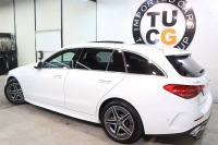 メルセデスベンツ Cクラス C220d ｽﾃｰｼｮﾝﾜｺﾞﾝ AVG AMGﾗｲﾝ ﾚｻﾞｰｴｸｽｸﾙｰｼﾌﾞ&ﾚｰﾀﾞｰｾｰﾌﾃｨPKG　ISG搭載 1ｵｰﾅｰ ｷｰﾚｽｺﾞｰ 黒本革 ﾊﾟﾉﾗﾏSR ﾍｯﾄﾞｱｯﾌﾟD MBUXﾅﾋﾞTV&ARﾅﾋﾞ ｽﾏﾎ連携 360ｶﾒﾗ PTS LEDﾗｲﾄ 自動Rｹﾞｰﾄ AMGｴｱﾛ&18AW 9AT　新車保証継承可