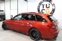 AMG Cクラス C43 4MATIC ｽﾃｰｼｮﾝﾜｺﾞﾝ ﾚｰﾀﾞｰｾｰﾌﾃｨPKG　後期 ｷｰﾚｽｺﾞｰ 黒本革 ﾊﾟﾉﾗﾏSR ﾍｯﾄﾞｱｯﾌﾟD HDDﾅﾋﾞTV ｽﾏﾎ連携 ﾌﾞﾙﾒｽﾀｰ ﾊﾞｯｸｶﾒﾗ PTS LEDﾗｲﾄ 自動Rｹﾞｰﾄ ﾊﾝｽﾞﾌﾘｰA AMG専用装備&ﾁｭｰﾆﾝｸﾞ 9AT　2年保証