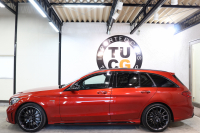 AMG Cクラス C43 4MATIC ｽﾃｰｼｮﾝﾜｺﾞﾝ ﾚｰﾀﾞｰｾｰﾌﾃｨPKG　後期 ｷｰﾚｽｺﾞｰ 黒本革 ﾊﾟﾉﾗﾏSR ﾍｯﾄﾞｱｯﾌﾟD HDDﾅﾋﾞTV ｽﾏﾎ連携 ﾌﾞﾙﾒｽﾀｰ ﾊﾞｯｸｶﾒﾗ PTS LEDﾗｲﾄ 自動Rｹﾞｰﾄ ﾊﾝｽﾞﾌﾘｰA AMG専用装備&ﾁｭｰﾆﾝｸﾞ 9AT　2年保証