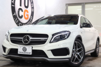 AMG CLAクラス GLA45 4MATIC ﾚｰﾀﾞｰｾｰﾌﾃｨPKG　中期 ｷｰﾚｽｺﾞｰ 黒本革 ﾊﾟﾉﾗﾏSR HDDﾅﾋﾞTV ｽﾏﾎ連携 ﾊﾞｯｸｶﾒﾗ PTS ｷｾﾉﾝﾗｲﾄ 自動Rｹﾞｰﾄ AMG専用装備&ﾁｭｰﾆﾝｸﾞ 7AT　2年保証
