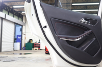 AMG CLAクラス GLA45 4MATIC ﾚｰﾀﾞｰｾｰﾌﾃｨPKG　中期 ｷｰﾚｽｺﾞｰ 黒本革 ﾊﾟﾉﾗﾏSR HDDﾅﾋﾞTV ｽﾏﾎ連携 ﾊﾞｯｸｶﾒﾗ PTS ｷｾﾉﾝﾗｲﾄ 自動Rｹﾞｰﾄ AMG専用装備&ﾁｭｰﾆﾝｸﾞ 7AT　2年保証