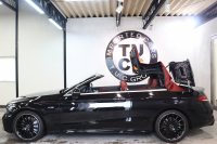 AMG Cクラス C43 4MATIC ｶﾌﾞﾘｵﾚ ﾚｰﾀﾞｰｾｰﾌﾃｨPKG　後期 赤本革 ｴｱｽｶｰﾌ ﾍｯﾄﾞｱｯﾌﾟD HDDﾅﾋﾞTV ｽﾏﾎ連携 ﾌﾞﾙﾒｽﾀｰ ﾊﾞｯｸｶﾒﾗ PTS LEDﾗｲﾄ AMG専用装備&ﾁｭｰﾆﾝｸﾞﾀﾞｲﾅﾐｯｸｾﾚｸﾄ 赤幌 9AT　2年保証