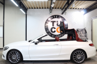 メルセデスベンツ Cクラス C180ｶﾌﾞﾘｵﾚ ｽﾎﾟｰﾂ ﾚｻﾞｰｴｸｽｸﾙｰｼﾌﾞ&ﾚｰﾀﾞｰｾｰﾌﾃｨPKG　ｷｰﾚｽｺﾞｰ 赤本革 ｴｱｽｶｰﾌ ﾍｯﾄﾞｱｯﾌﾟD HDDﾅﾋﾞTV BT音楽 ﾊﾞｯｸｶﾒﾗ PTS LEDﾗｲﾄ AMGｴｱﾛ&19AW ﾀﾞｲﾅﾐｯｸS 赤幌 9AT　2年保証