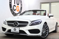 メルセデスベンツ Cクラス C180ｶﾌﾞﾘｵﾚ ｽﾎﾟｰﾂ ﾚｻﾞｰｴｸｽｸﾙｰｼﾌﾞ&ﾚｰﾀﾞｰｾｰﾌﾃｨPKG　ｷｰﾚｽｺﾞｰ 黒本革 ｴｱｽｶｰﾌ ﾍｯﾄﾞｱｯﾌﾟD HDDﾅﾋﾞTV BT音楽 ﾊﾞｯｸｶﾒﾗ PTS LEDﾗｲﾄ AMGｴｱﾛ&19AW ﾀﾞｲﾅﾐｯｸS 赤幌 9AT　2年保証