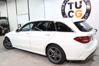 メルセデスベンツ Cクラス C220dｽﾃｰｼｮﾝﾜｺﾞﾝ AVG AMGﾗｲﾝ ﾚｻﾞｰｴｸｽｸﾙｰｼﾌﾞ&ﾚｰﾀﾞｰｾｰﾌﾃｨPKG　後期 MEｺﾈｸﾄ ｷｰﾚｽｺﾞｰ 黒本革 HDDﾅﾋﾞTV HUD ﾌﾞﾙﾒｽﾀｰ ｽﾏﾎ連携 ﾊﾞｯｸｶﾒﾗ PTS LEDﾗｲﾄ AMGｴｱﾛ&18AW ﾊﾝｽﾞﾌﾘｰA ﾀﾞｲﾅﾐｯｸS ｴｱｻｽ 9AT　2年保証