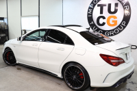 AMG CLAクラス CLA45 4MATIC ﾚｰﾀﾞｰｾｰﾌﾃｨPKG　後期 ｷｰﾚｽｺﾞｰ 黒本革 ﾊﾟﾉﾗﾏSR HDDﾅﾋﾞTV&ｷｬﾝｾﾗｰ ｽﾏﾎ連携 BT音楽 ﾊﾞｯｸｶﾒﾗ PTS LEDﾗｲﾄ AMGｴｱﾛ&19AW ﾄﾗﾝｸﾘｯﾄﾞｽﾎﾟｲﾗｰ AMG専用装備&ﾁｭｰﾆﾝｸﾞ ﾀﾞｲﾅﾐｯｸｾﾚｸﾄ　2年保証