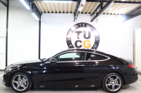 メルセデスベンツ Cクラス C180ｸｰﾍﾟ ｽﾎﾟｰﾂ ﾚｰﾀﾞｰｾｰﾌﾃｨPKG　ｷｰﾚｽｺﾞｰ 黒革 HDDﾅﾋﾞTV BT音楽 ﾊﾞｯｸｶﾒﾗ PTS LEDﾗｲﾄ AMGｴｱﾛ&18AW ﾀﾞｲﾅﾐｯｸｾﾚｸﾄ　2年保証