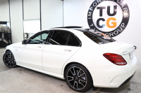 AMG Cクラス C43 4MATIC ｴｸｽｸﾙｰｼﾌﾞ&ﾚｰﾀﾞｰｾｰﾌﾃｨPKG　ｷｰﾚｽｺﾞｰ 赤本革 ﾊﾟﾉﾗﾏSR HDDﾅﾋﾞTV BT音楽 ﾌﾞﾙﾒｽﾀｰ ﾊﾞｯｸｶﾒﾗ PTS LEDﾗｲﾄ ﾊﾝｽﾞﾌﾘｰA AMG専用装備&ﾁｭｰﾆﾝｸﾞﾀﾞｲﾅﾐｯｸｾﾚｸﾄ 9AT　2年保証