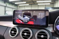 メルセデスベンツ Cクラス C180ｶﾌﾞﾘｵﾚ ｽﾎﾟｰﾂ ﾚｻﾞｰｴｸｽｸﾙｰｼﾌﾞ&ﾚｰﾀﾞｰｾｰﾌﾃｨPKG　後期 1ｵｰﾅｰ ｷｰﾚｽｺﾞｰ 赤本革 ｴｱｽｶｰﾌ ﾍｯﾄﾞｱｯﾌﾟD HDDﾅﾋﾞTV ｽﾏﾎ連携 ﾊﾞｯｸｶﾒﾗ PTS LEDﾗｲﾄ 赤幌 ﾀﾞｲﾅﾐｯｸS ｴｱｻｽ 9AT　2年保証