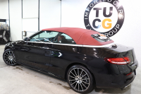 メルセデスベンツ Cクラス C180ｶﾌﾞﾘｵﾚ ｽﾎﾟｰﾂ ﾚｻﾞｰｴｸｽｸﾙｰｼﾌﾞ&ﾚｰﾀﾞｰｾｰﾌﾃｨPKG　後期 1ｵｰﾅｰ ｷｰﾚｽｺﾞｰ 赤本革 ｴｱｽｶｰﾌ ﾍｯﾄﾞｱｯﾌﾟD HDDﾅﾋﾞTV ｽﾏﾎ連携 ﾊﾞｯｸｶﾒﾗ PTS LEDﾗｲﾄ 赤幌 ﾀﾞｲﾅﾐｯｸS ｴｱｻｽ 9AT　2年保証