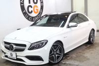 AMG Cクラス C63 ｴｸｽｸﾙｰｼﾌﾞ&ﾚｰﾀﾞｰｾｰﾌﾃｨPKG　ｷｰﾚｽｺﾞｰ 黒本革 ﾊﾟﾉﾗﾏSR HDDﾅﾋﾞTV BT音楽 ﾌﾞﾙﾒｽﾀｰ ﾊﾞｯｸｶﾒﾗ PTS LEDﾗｲﾄ ﾊﾝｽﾞﾌﾘｰA AMG専用装備&ﾁｭｰﾆﾝｸﾞﾀﾞｲﾅﾐｯｸｾﾚｸﾄ　2年保証