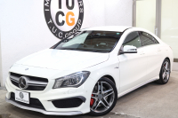 AMG CLAクラス CLA45 4MATIC ｱﾄﾞﾊﾞﾝｽﾄﾞ&ﾚｰﾀﾞｰｾｰﾌﾃｨPKG　1ｵｰﾅｰ 黒本革 HDDﾅﾋﾞTV BT音楽 harman/kardon ﾊﾞｯｸｶﾒﾗ PTS ｷｾﾉﾝ AMG専用装備&ﾁｭｰﾆﾝｸﾞ 7AT　2年保証