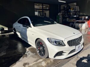 ご納車！2019y　C43 クーペ AMG白