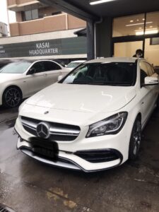 祝！ご納車♪ CLA45 4MATIC シューティングブレーク白 T様